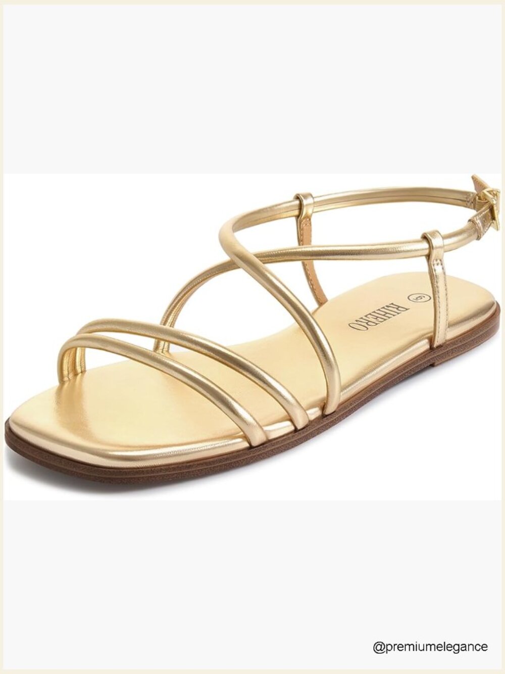 Women's Strappy Flat Sandals Lace Up Open Toe Comfortable Slip-On Ankle Strap